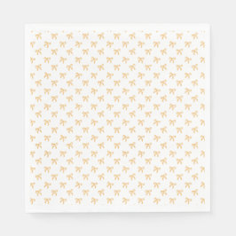 Tis' The Season To Sparkle Christmas Bow Gold Serviette