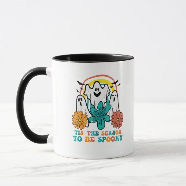 Tis The Season To Spooky Retro Halloween Women Tasse (Links)