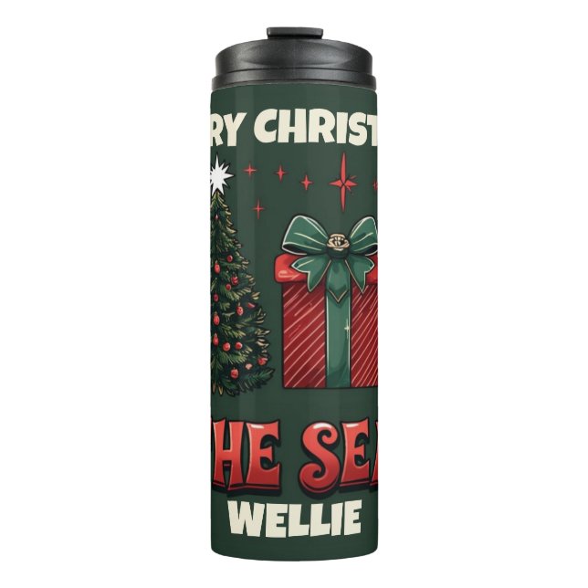 Tis the Season Tumblr – Festive Holiday Tumbler Thermosbecher (Vorderseite)