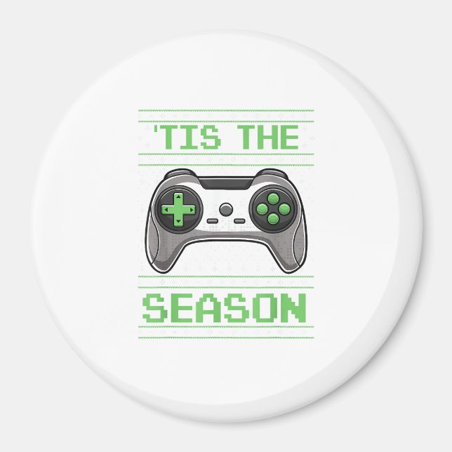 Tis The Season Video Games Christmas Xmas Gamer Magnet (Vorne)