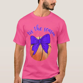 'Tis The Season Vintage-Basketball-Coquette-Schlei T-Shirt