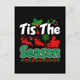 Tis The Season Weihnachtsferien-Design-61067 Feiertagspostkarte