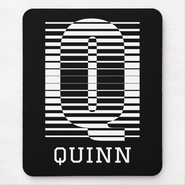 TISCH BUCHSTABE Q - ALPHABET NAME Q MOUSEPAD (Vorne)