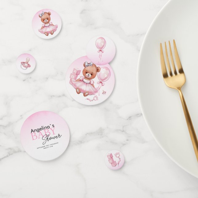 Tisch Confetti für Baby Dusche Teddybär. Konfetti (Gruppe)