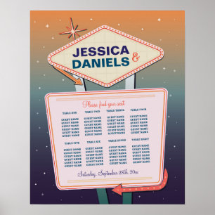 Tisch Hochzeitssitze 8 Chart Las Vegas Casino Poster