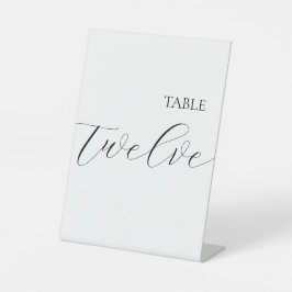 Tisch Nummer 12 Sockelschild