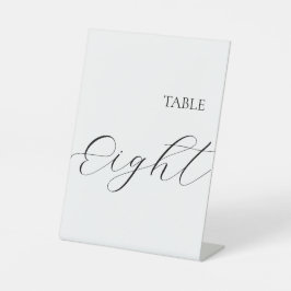 Tisch Nummer Acht Sockelschild