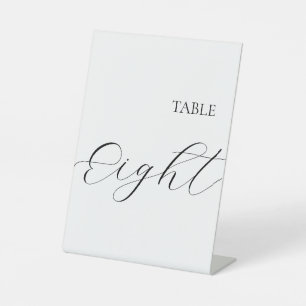 Tisch Nummer Acht Sockelschild