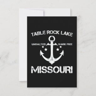 TISCH-ROCK-SEE MISSOURI-Camping Karte