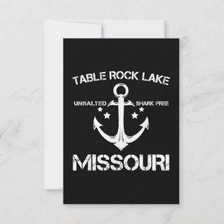 TISCH-ROCK-SEE MISSOURI-Camping Karte