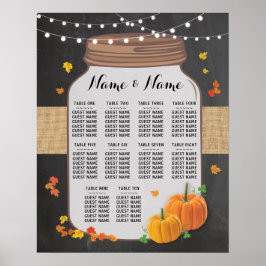 Tisch Wedkin Fall Chalk Poster Sitzplatz