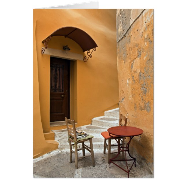 Tischanordnung auf der Seite, Chania, Kreta, Griec (Vorne)