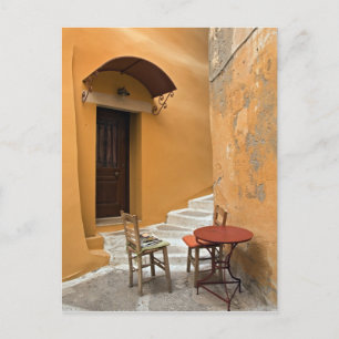 Tischanordnung auf der Seite, Chania, Kreta, Griec Postkarte