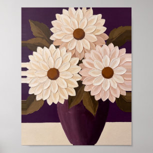 Tischblumen Kunst Nr. 6 Vintage-Gemälde Poster