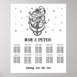 Tischdecke 10 Traditioneller Tattoo Anker Poster