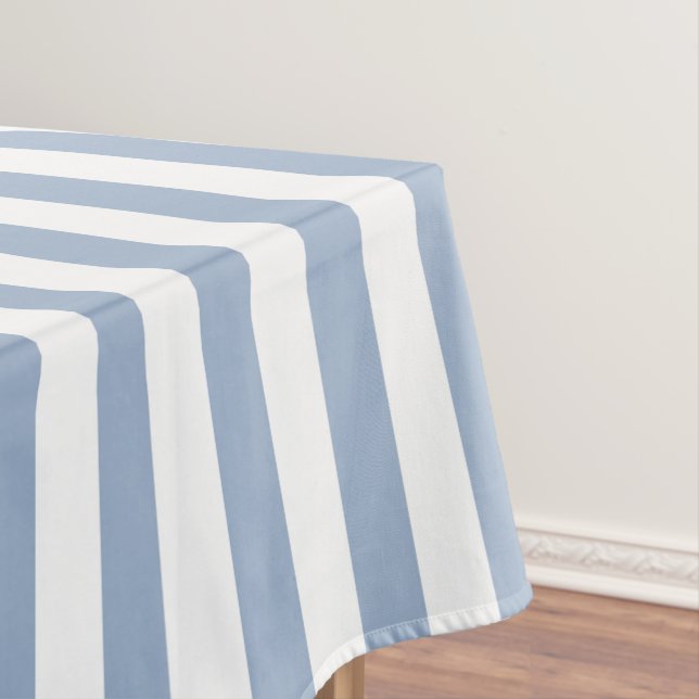 Tischdecke Blau & Weiß gestreift (Beispiel)