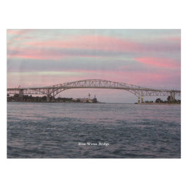 Tischdecke der Blue Water Bridge
