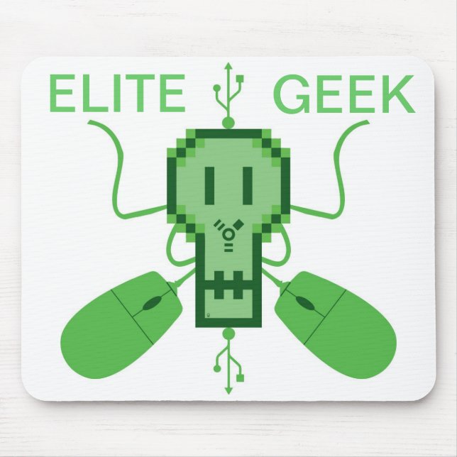 Tischdecke für Maus Logo Elite Geek, M1 - Mousepad (Vorne)