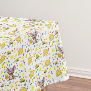 Tischdecke Maus Gelber Käse Sterne Lastwagen Katze