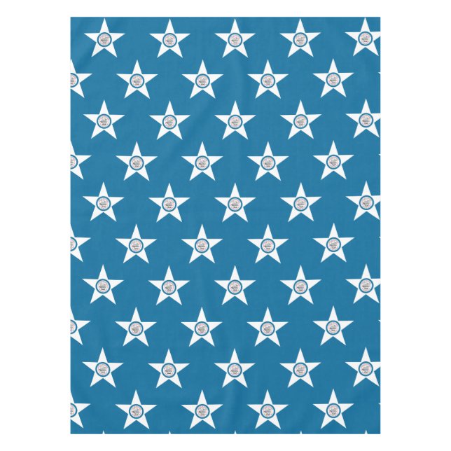 Tischdecke mit Flagge der Stadt Houston, Texas (Vorderseite)