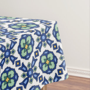 Tischdecke mit Fliesendesign aus den 1920er Jahren
