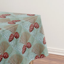 Tischdecke mit Pinecone-Druck