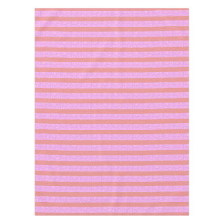 Tischdecke mit rosa geometrischen Streifen