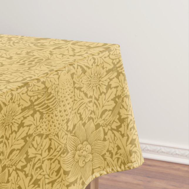 Tischdecke mit Vogel und Anemone von William Morri (Beispiel)