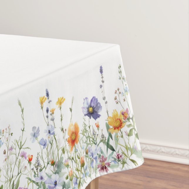 Tischdecke mit Wildblumen (Beispiel)