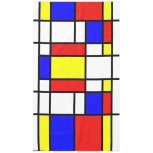 Tischdecke Mondrian Kunst-Art-buntes Muster