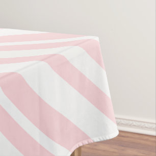 Tischdecke Rosa & Weiß gestreift