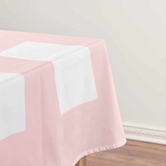 Tischdecke Rosa & Weiß gestreift (Beispiel)