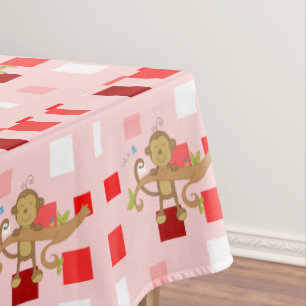 Tischdecke Valentinstag Affe