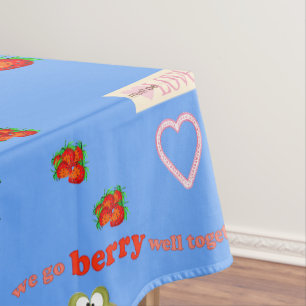 Tischdecke Valentinstag Beeren Frosch Liebe