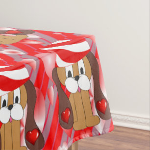 Tischdecke Valentinstag Hund