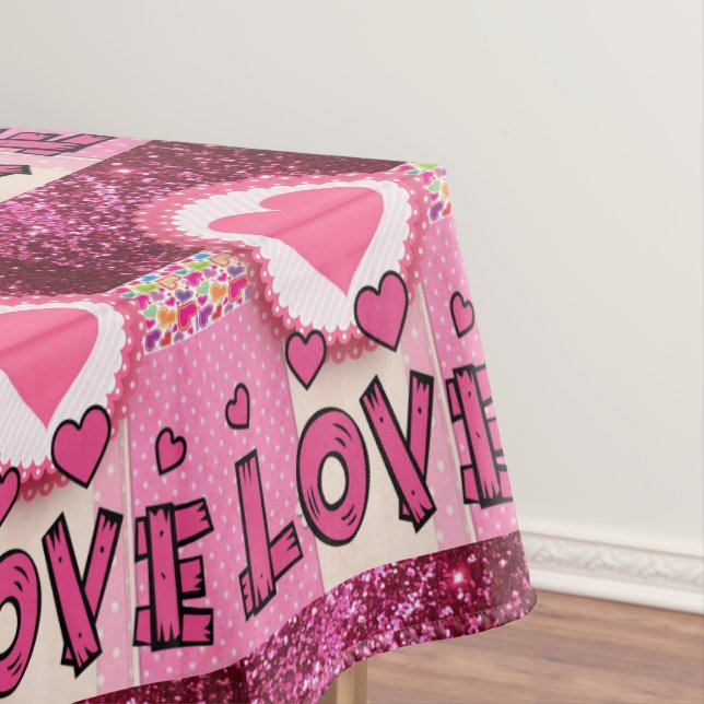 Tischdecke Valentinstag Liebe (Beispiel)