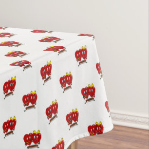 Tischdecke Valentinstag Paar rote Herzen
