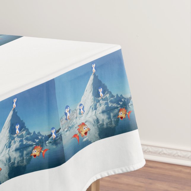 Tischdecke Valentinstag Pinguin (Beispiel)