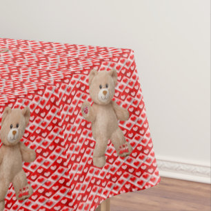 Tischdecke Valentinstag Teddybär