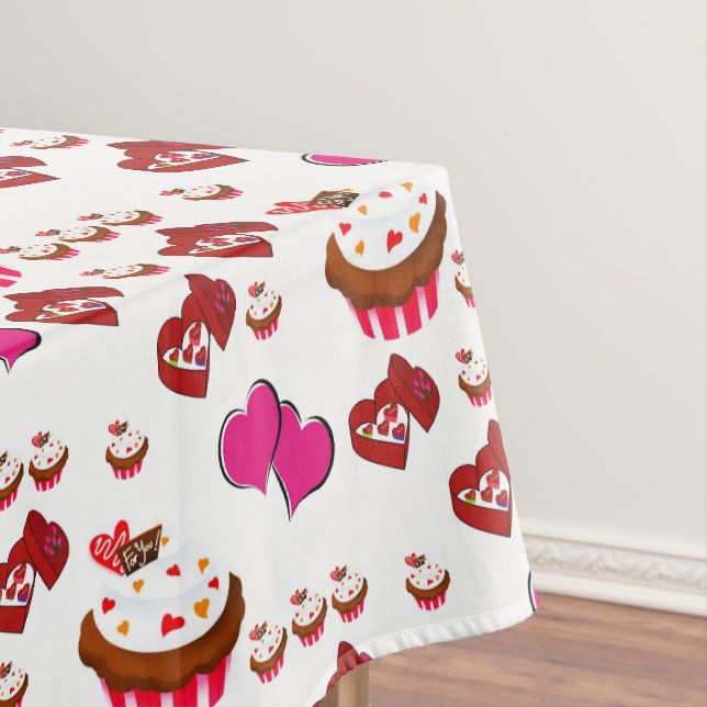 Tischdecke zum Valentinstag (Beispiel)