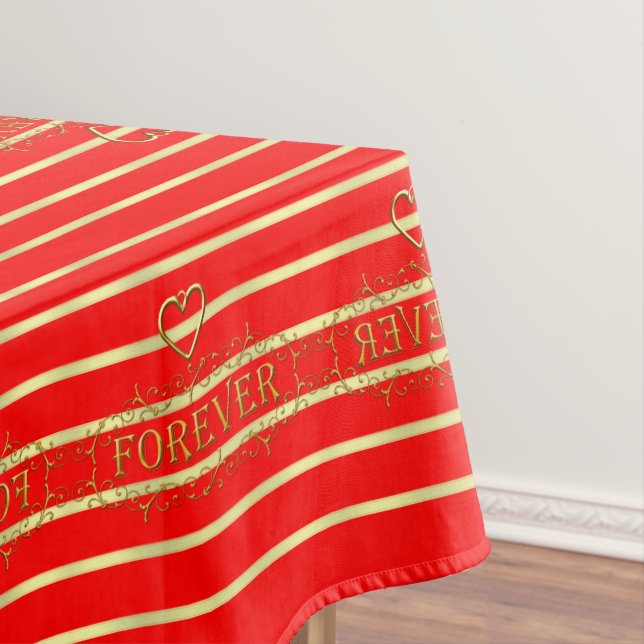 Tischdecke zum Valentinstag (Beispiel)