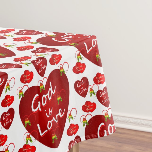 Tischdecke zum Valentinstag (Beispiel)