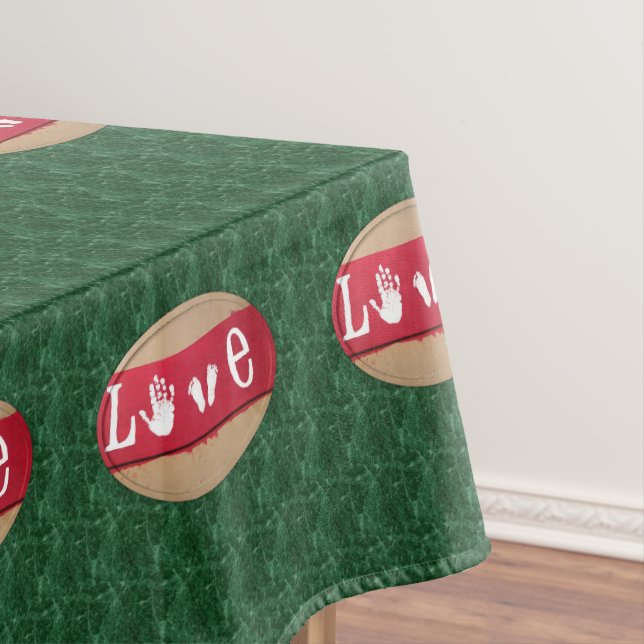 Tischdecke zum Valentinstag (Beispiel)