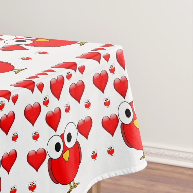 Tischdecke zum Valentinstag (Beispiel)