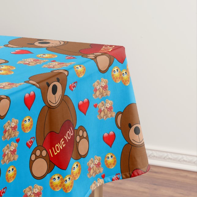 Tischdecke zum Valentinstag (Beispiel)