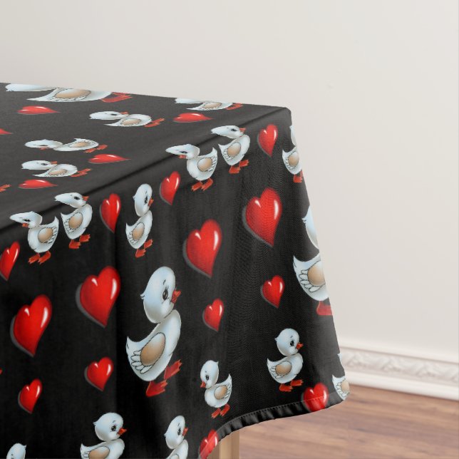 Tischdecke zum Valentinstag (Beispiel)