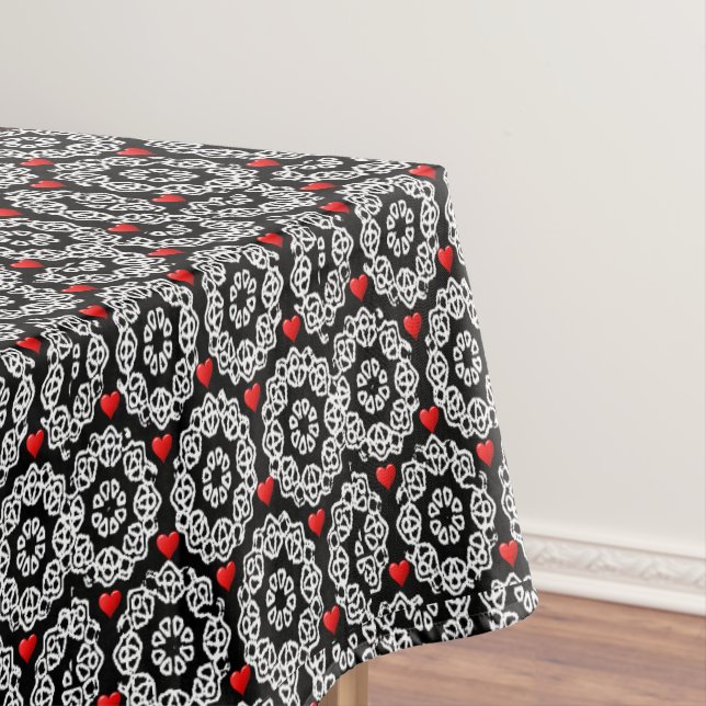Tischdecke zum Valentinstag (Beispiel)