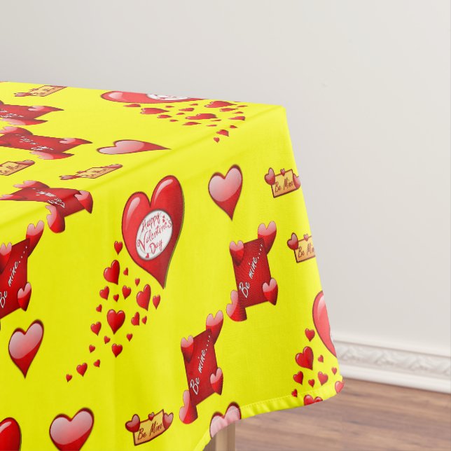 Tischdecke zum Valentinstag (Beispiel)
