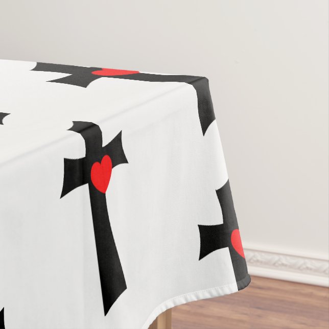 Tischdecke zum Valentinstag (Beispiel)