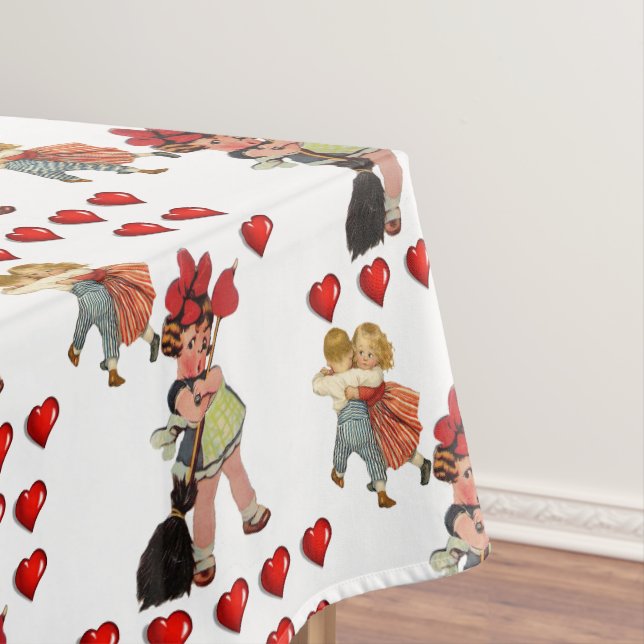 Tischdecke zum Valentinstag (Beispiel)